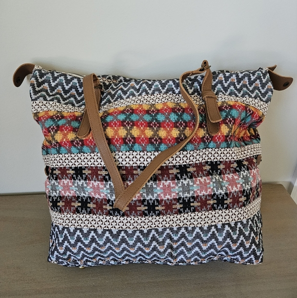 Noonday Collection Multicolor Patterned Tote - Picture 2 of 14